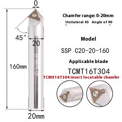 6039 Machining center 15 20 25 30 35 40 45 50 55 60 65 70 75 degree chamfering toolholder TCMT Shandong Denso Pricision Tools Co.,Ltd.